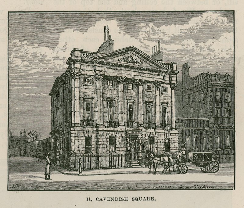 Hr. Scotmothers hus, Cavendish Square, London af English School