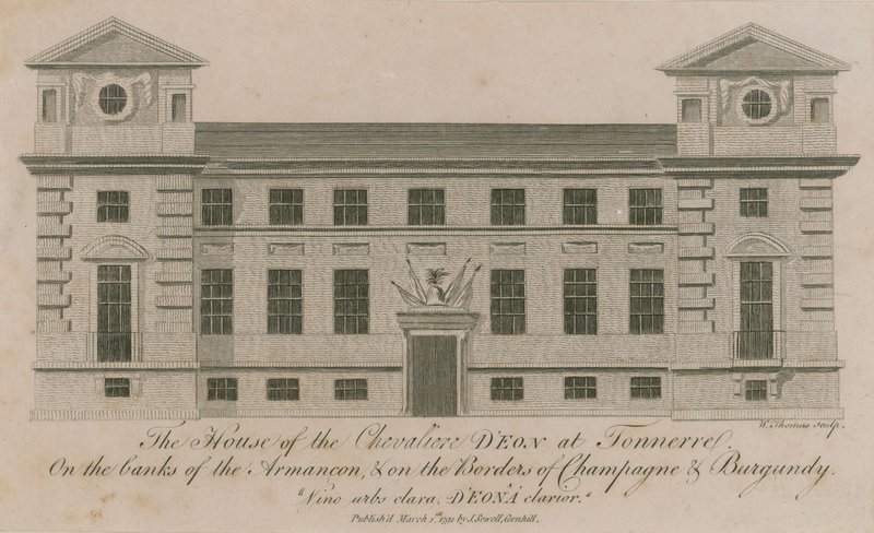 Chevalier DEons hus i Tonnerre af English School