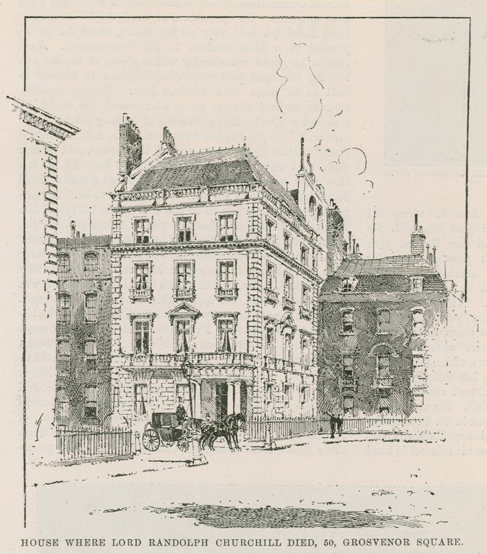 Huset, hvor Lord Randolph Churchill døde af English School