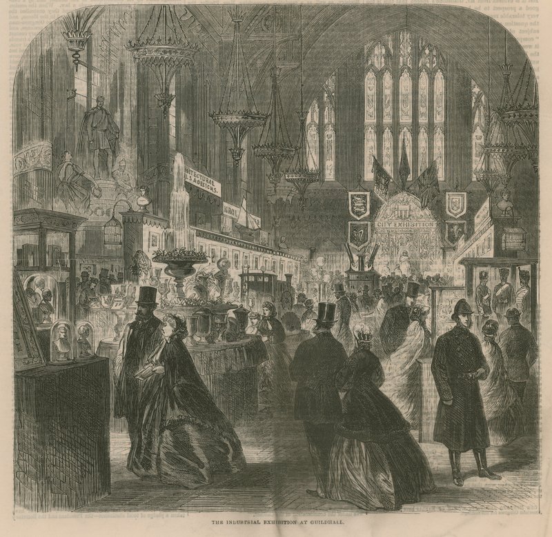 Industriudstillingen i Guildhall, London af English School