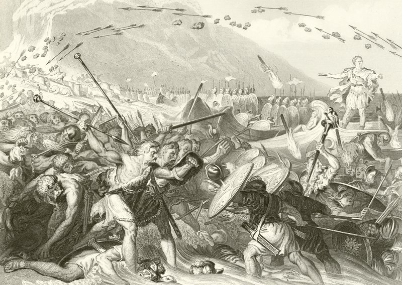Julius Cæsars landgang af English School