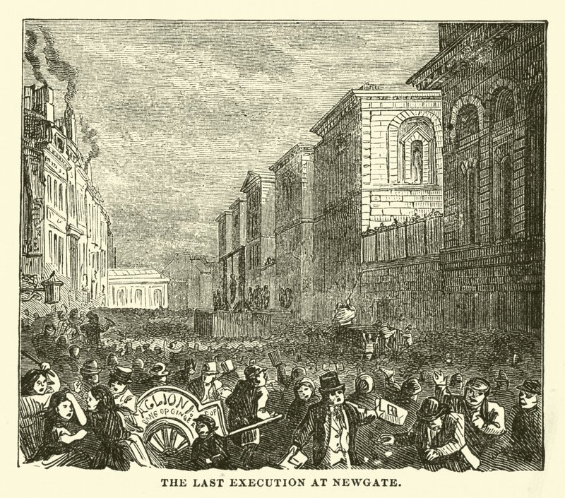 Den sidste henrettelse ved Newgate af English School
