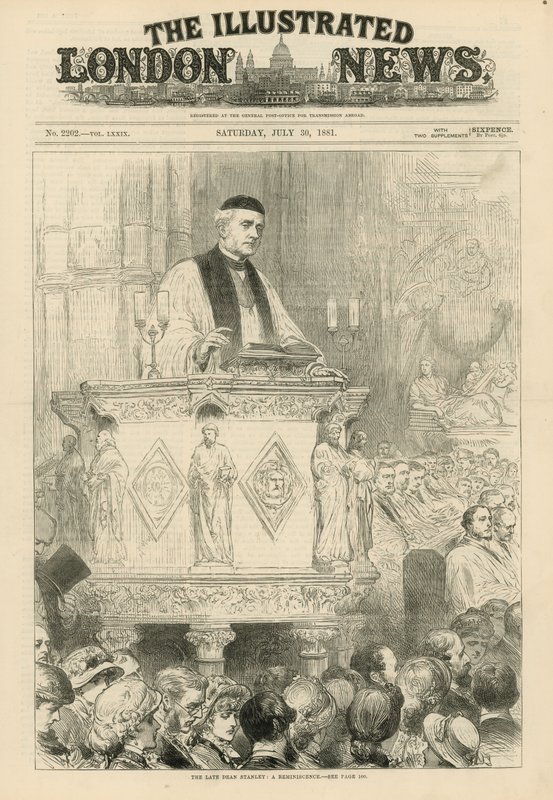 Afdøde dekan Stanley i Westminster Abbey af English School