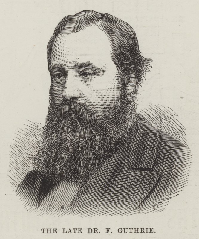 Den afdøde Dr F Guthrie (gravering) af English School