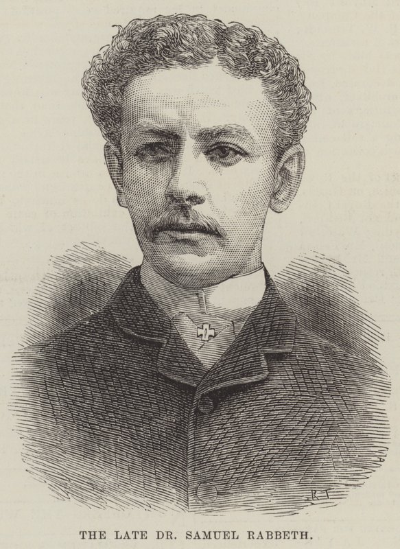 Den afdøde Dr. Samuel Rabbeth (gravering) af English School