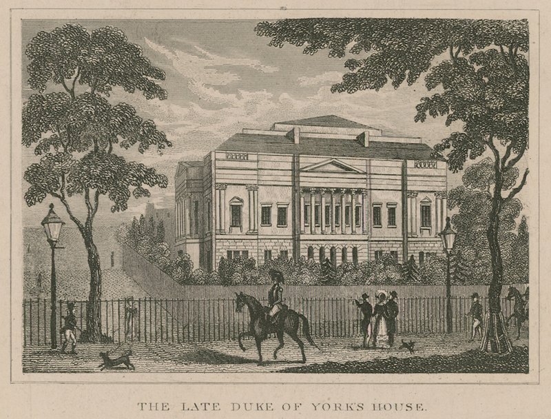 Den afdøde hertug af Yorks hus, Lancaster House, senere York House af English School