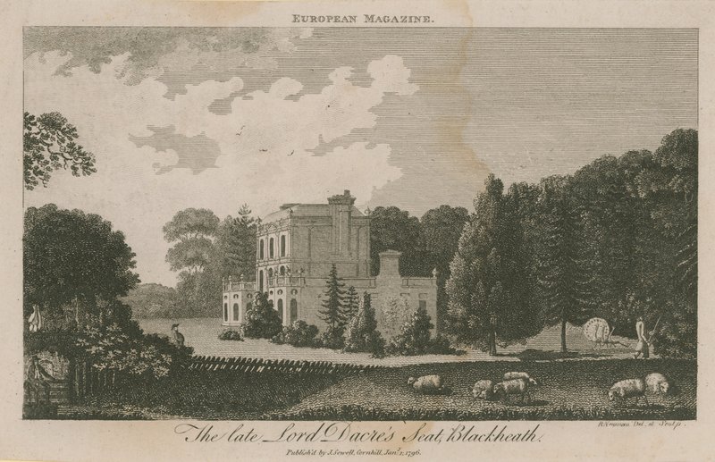 Den afdøde Lord Dacres sæde i Blackheath af English School