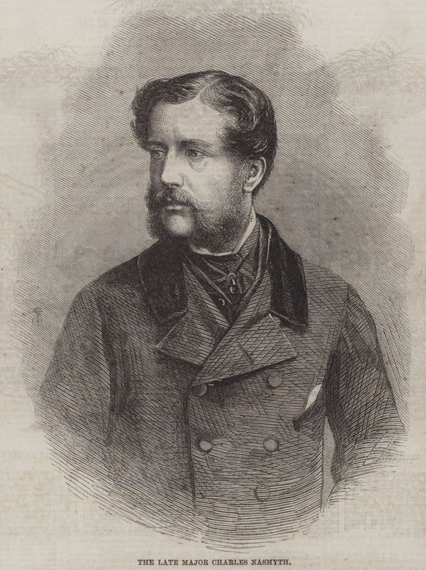 Den afdøde major Charles Nasmyth (gravering) af English School