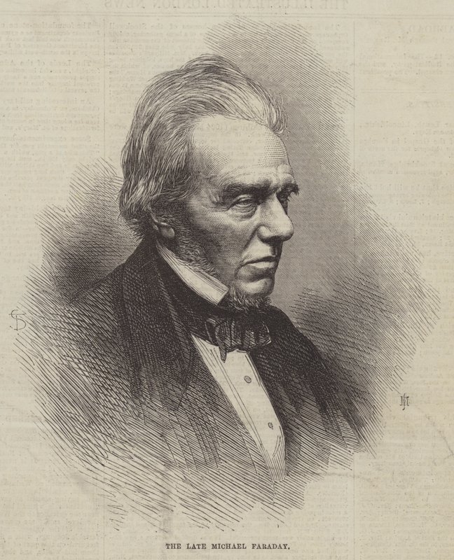 Den afdøde Michael Faraday (gravering) af English School