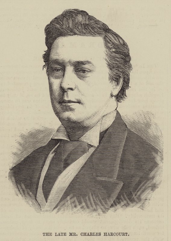 Den afdøde hr. Charles Harcourt (gravering) af English School