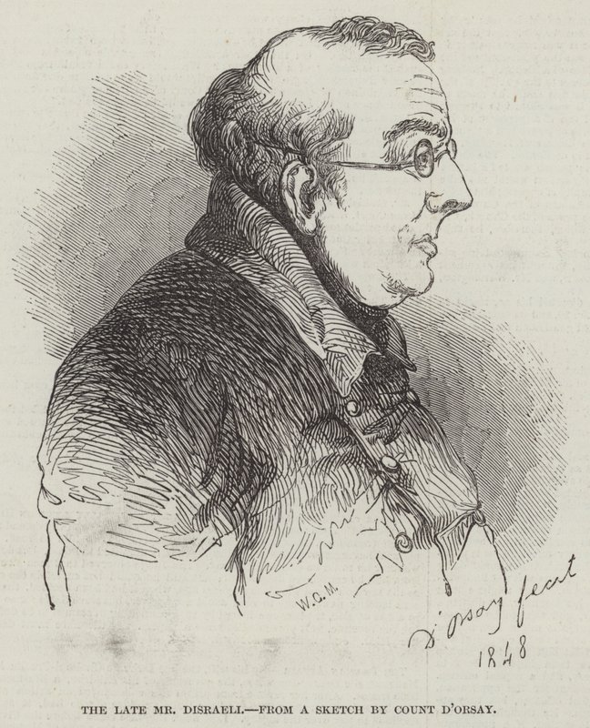 Den afdøde hr. Disraeli (gravering) af English School