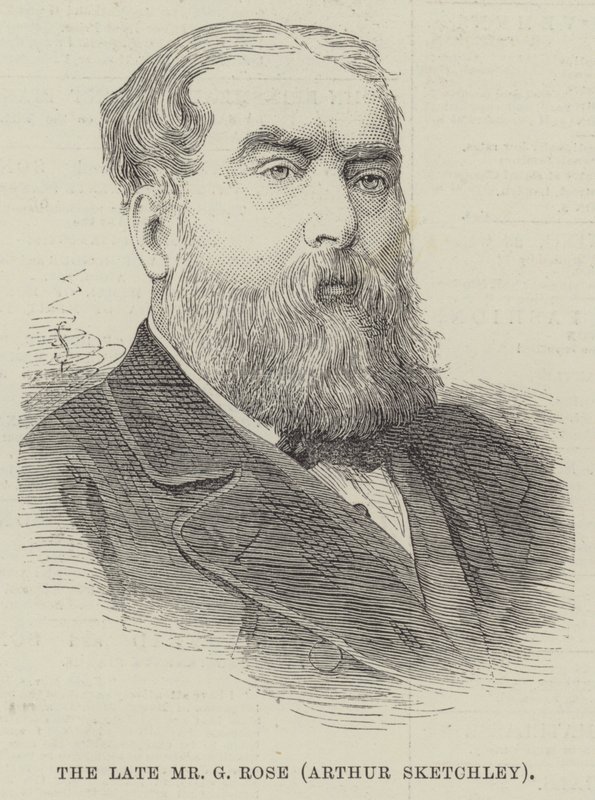 Den afdøde Mr G Rose, Arthur Sketchley (gravering) af English School