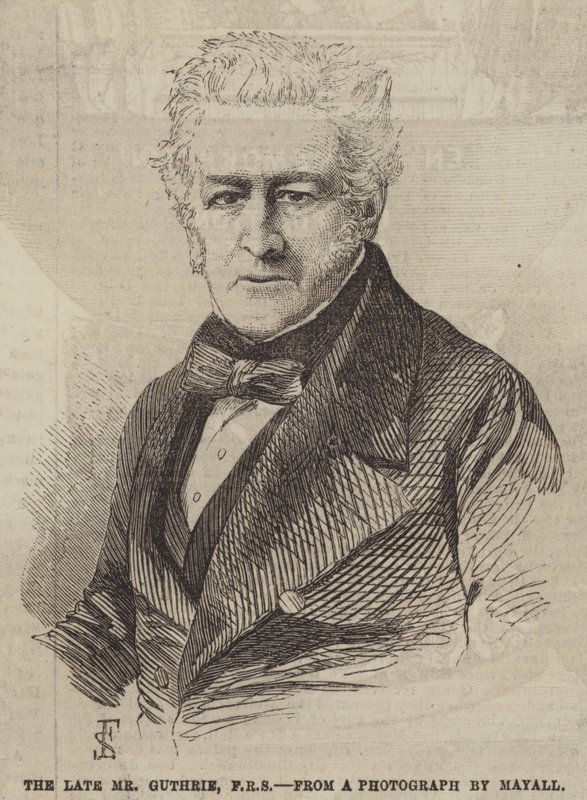 Den afdøde hr. Guthrie, FRS (gravering) af English School