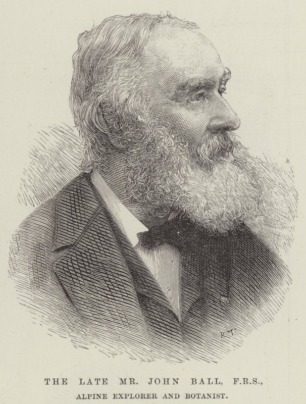 Den afdøde hr. John Ball, FRS, Alpine Explorer og botaniker (gravering) af English School