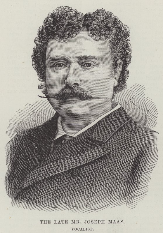 Afdøde hr. Joseph Maas, vokalist (gravering) af English School