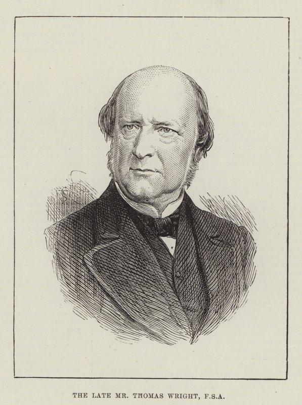 Afdøde hr. Thomas Wright, FSA (gravering) af English School