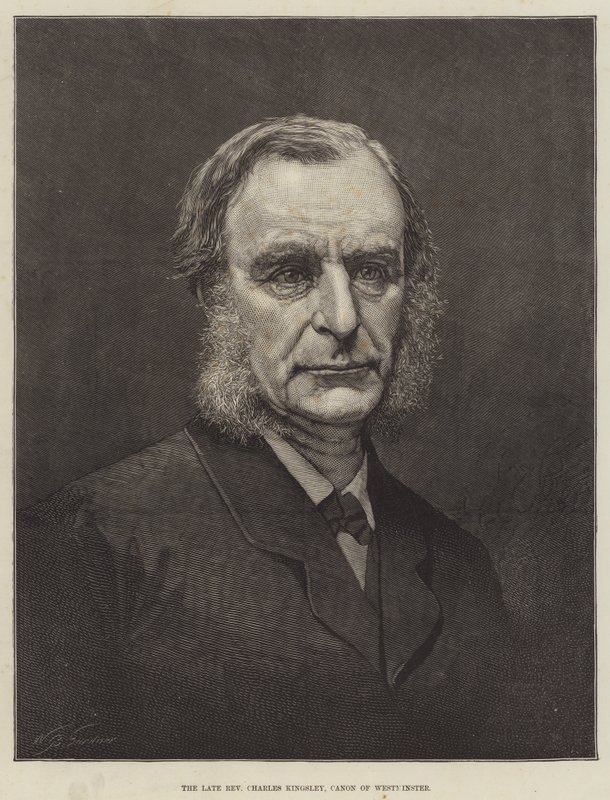 Den afdøde pastor Charles Kingsley, kanon af Westminster (gravering) af English School