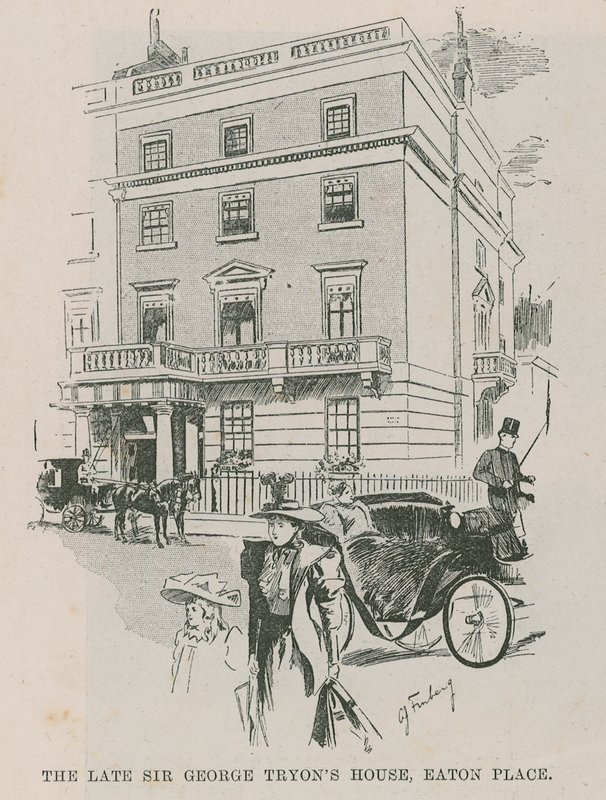 Det afdøde Sir George Tryons hus, Easton Place, London af English School