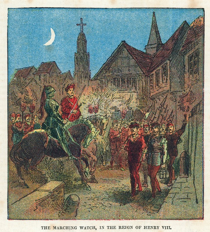 Marchvagten under kong Henrik VIII af English School
