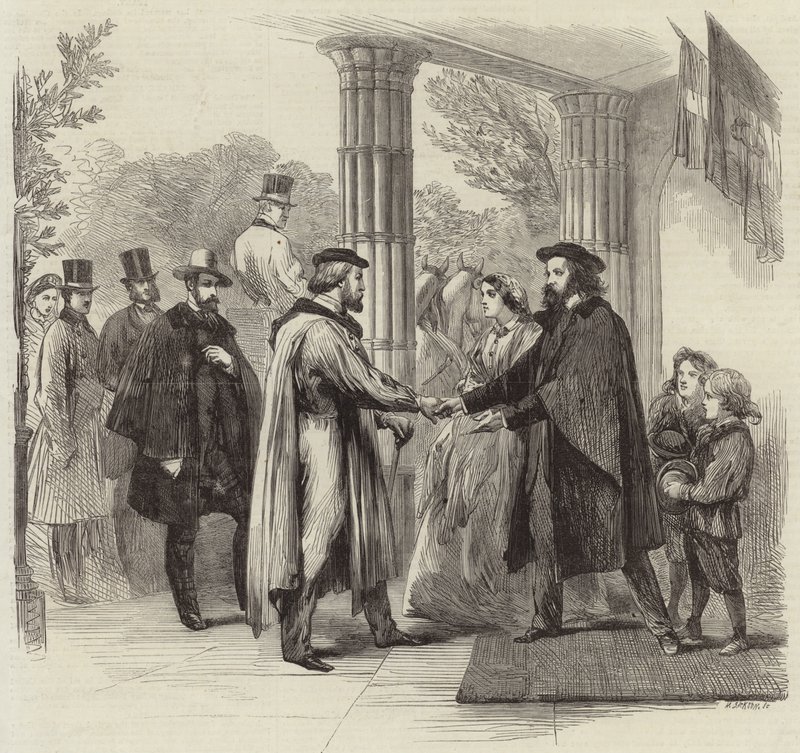 Mødet mellem Garibaldi og Tennyson af English School