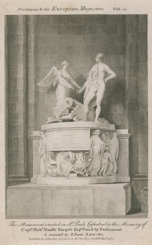 Monumentet opført i St Pauls Cathedral af English School