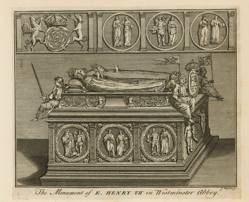 Monumentet af kong Henry VII af English School