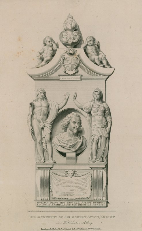 Sir Robert Aytons monument af English School