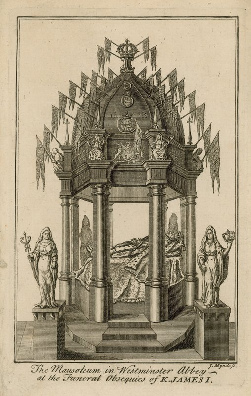Monumentet til King James I af English School