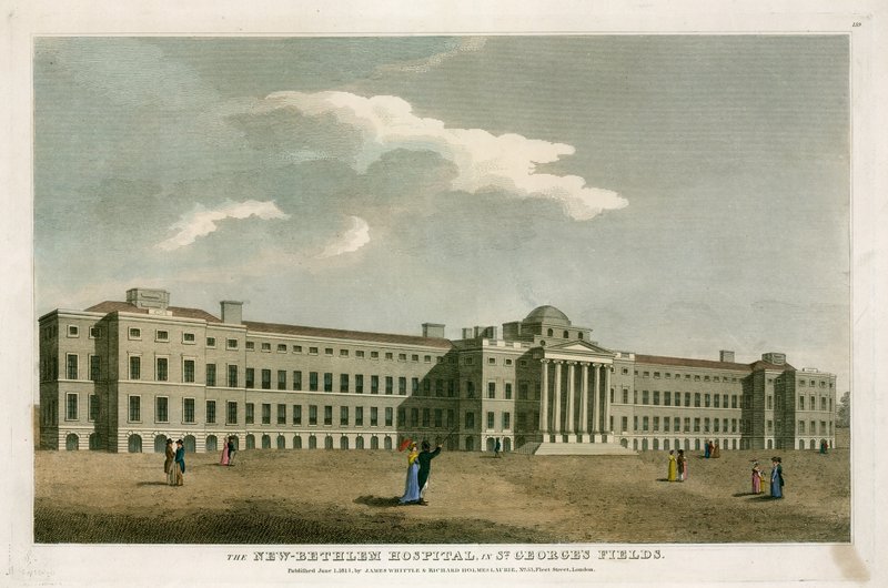 Det nye Bethlehem Hospital i St Georges Fields, London af English School