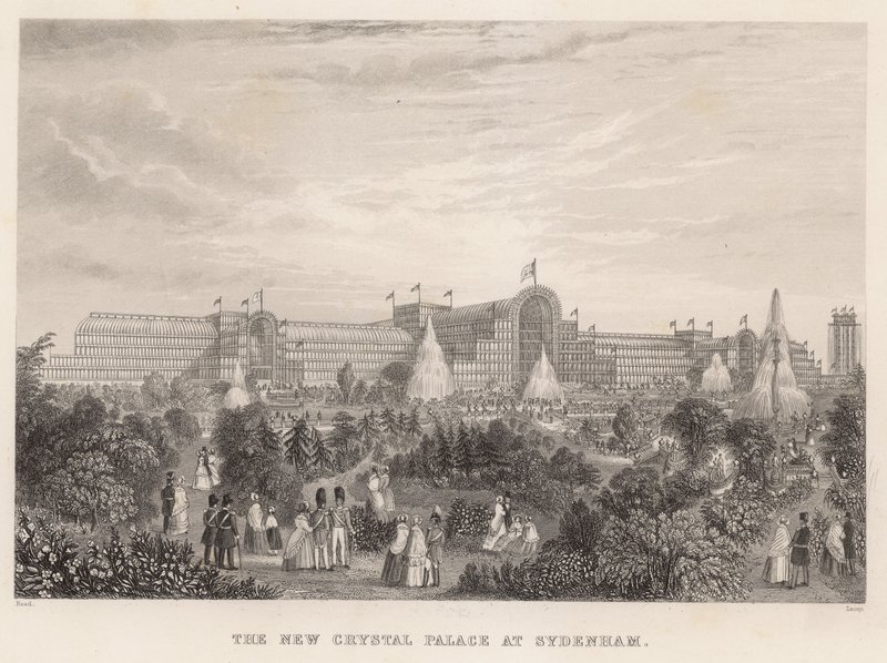 Det nye Crystal Palace på Sydenham af English School