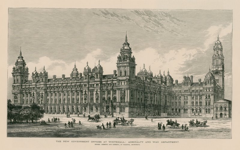 Det nye regeringskontor i Whitehall af English School