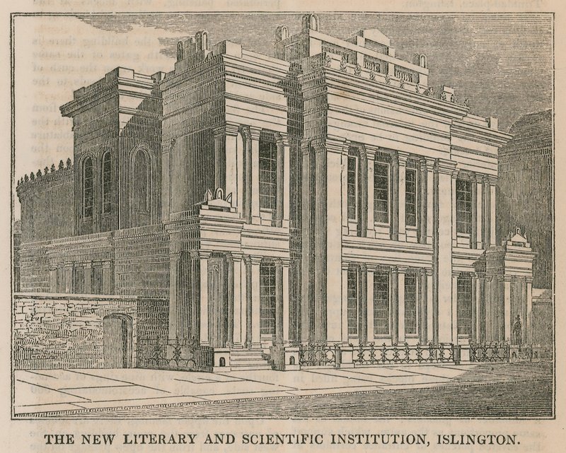 Den nye litterære og videnskabelige institution, Islington, London af English School