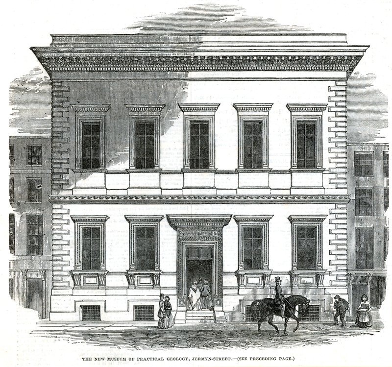 Det nye museum for praktisk geologi, Jermyn Street, London af English School