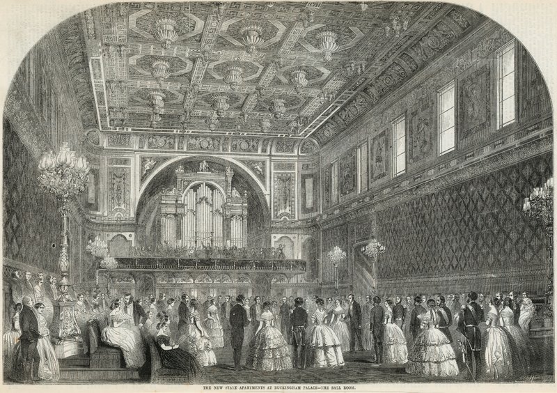 De nye statslejligheder i Buckingham Palace af English School
