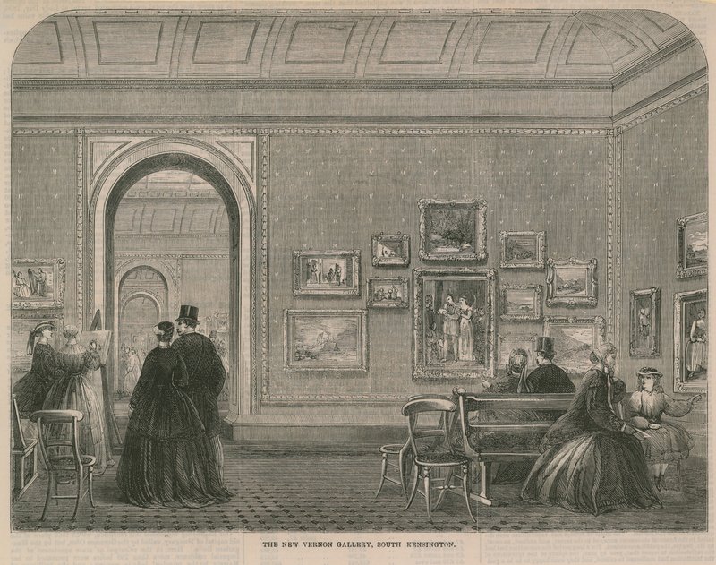 Det nye Vernon Gallery i South Kensington af English School