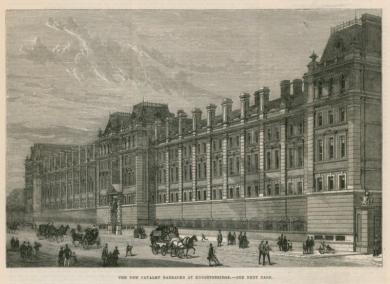 Den nye kavalerikaserne ved Knightsbridge af English School