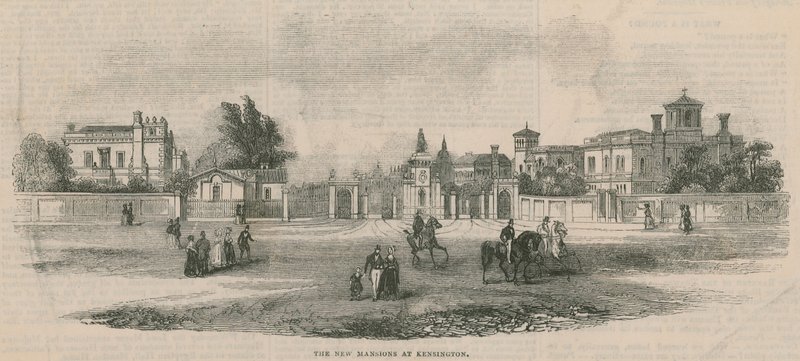 De nye palæer i Kensington af English School