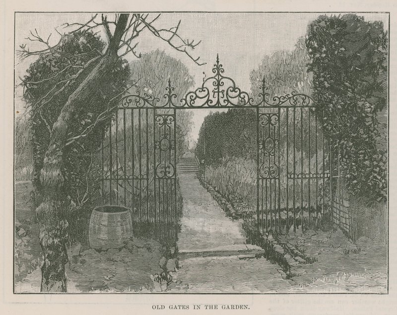 Den nye offentlige park ved Highgate: gamle porte i haven af English School