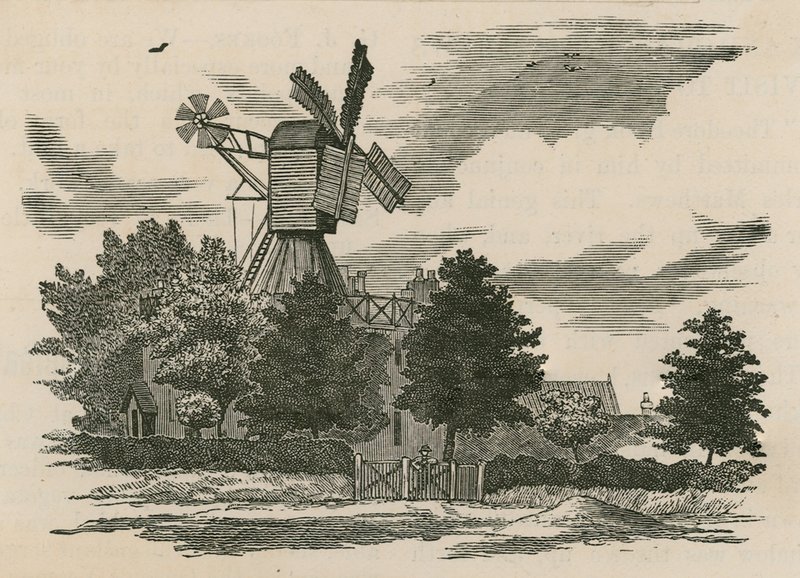 Den gamle mølle på Wimbledon Common af English School
