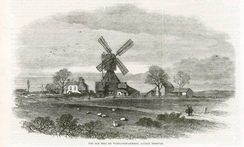 Den gamle mølle på Wimbledon Common af English School