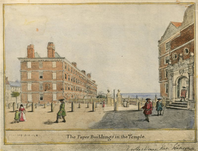 Papirbygningerne i templet af English School