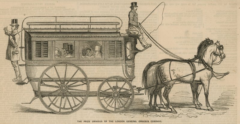 Prisomnibus fra London General Omnibus Company af English School