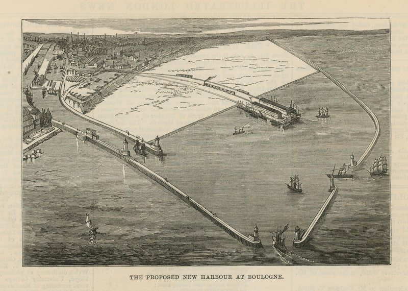 Den foreslåede nye havn i Boulogne af English School
