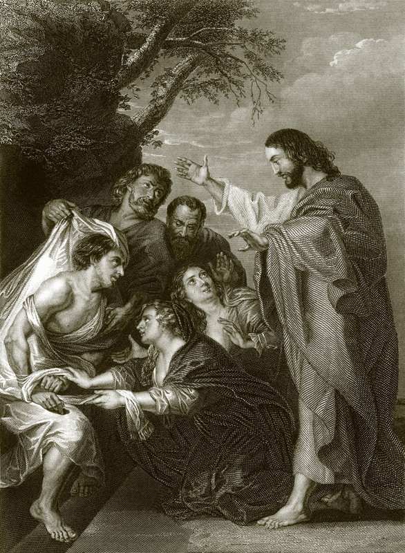 Opstandelsen af Lazarus af English School