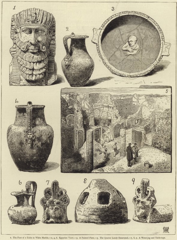 De seneste udgravninger i Pompeji af English School