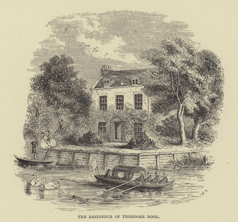 Theodore Hooks bolig (gravering) af English School