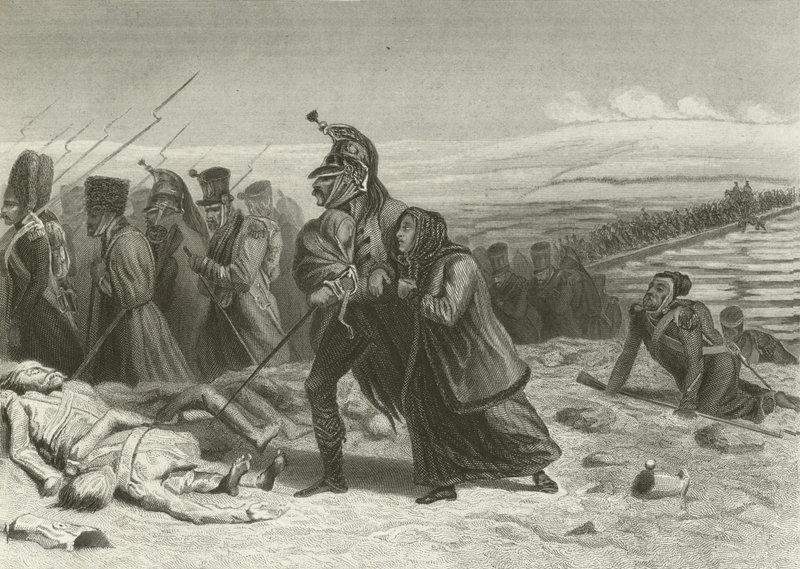The retreat from Moscow, Passage of the Berezyna  af English School
