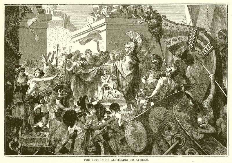 Alcibiades tilbagevenden til Athen af English School