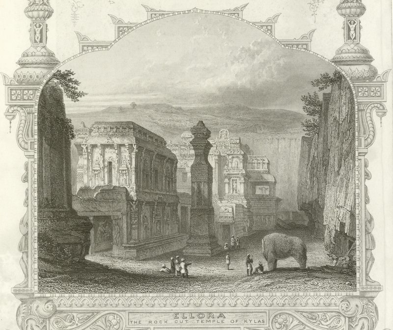 Kailah-templet, Ellora, Indien af English School