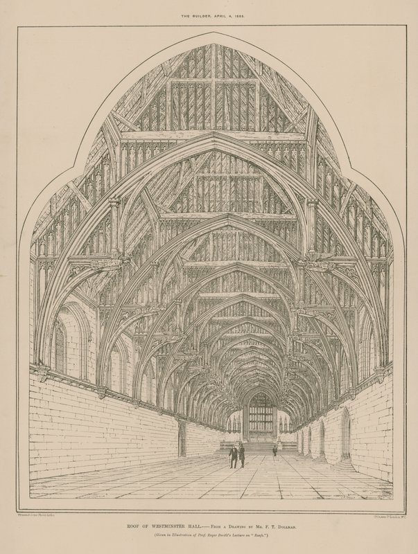 Taget af Westminster Hall af English School